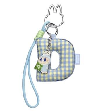 Pop Mart MONSTERS LABUBU Pin for Love Keychain Pendant, LETTER D Bag Charm, NEW
